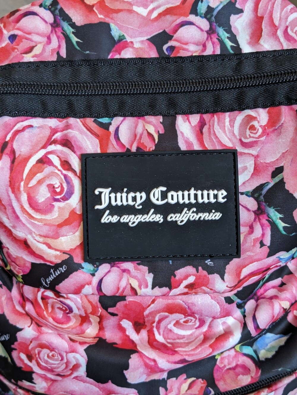 Juicy Couture Y2K Pink Floral Mini Chic Feminine Everyday School Work Backpack - Picture 4 of 17
